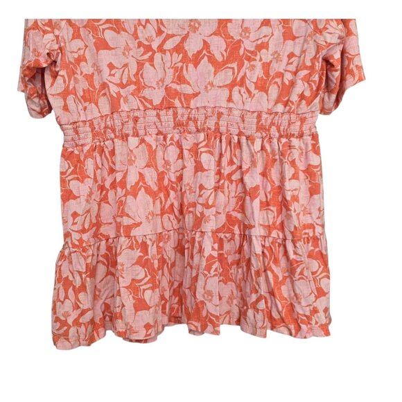 Women's - Torrid Floral Tie Front Babydoll Super Soft Jersey Top, Size 2 - Picture 10 of 10